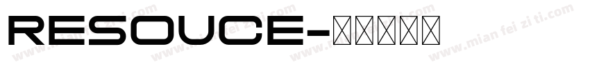 resouce字体转换