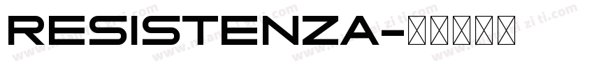 Resistenza字体转换