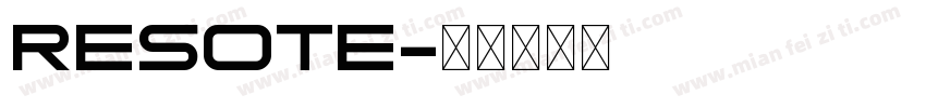 ResotE字体转换