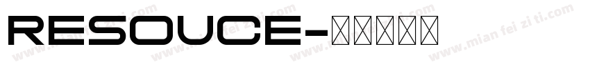 resouce字体转换