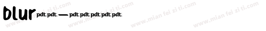 blur字体字体转换
