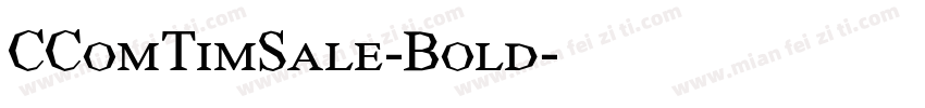 CComTimSale-Bold字体转换