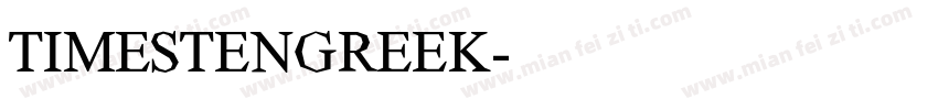 TIMESTENGREEK字体转换