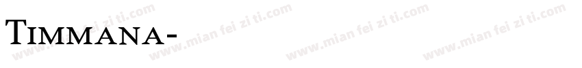 Timmana字体转换