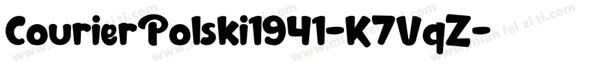 CourierPolski1941-K7VqZ字体转换