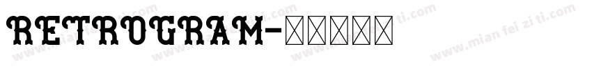 RETROGRAM字体转换