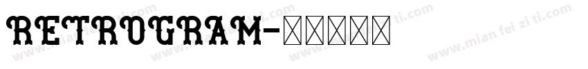 RETROGRAM字体转换