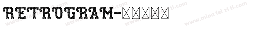RETROGRAM字体转换