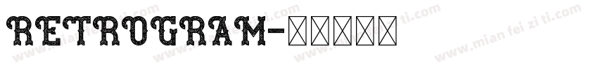 RETROGRAM字体转换