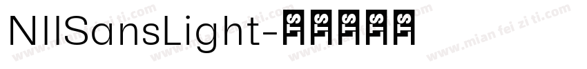 NIISansLight字体转换