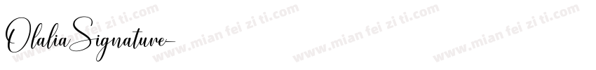 OlaliaSignature字体转换