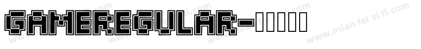 GameRegular字体转换