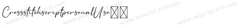 CrossstitchscriptpersonalUse-6BzM字体转换