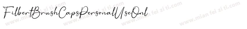 FilbertBrushCapsPersonalUseOnly-qmw6字体转换