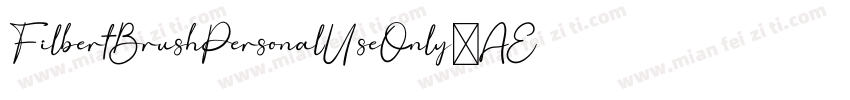 FilbertBrushPersonalUseOnly-AEX6字体转换