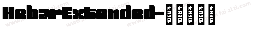 HebarExtended字体转换