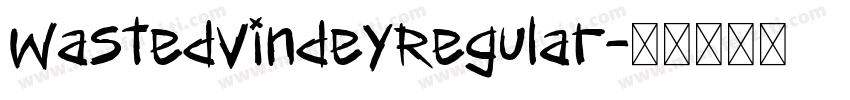 WastedVindeyRegular字体转换