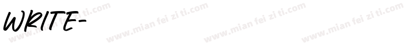 write字体转换