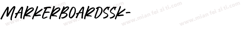 MarkerBoardSSK字体转换