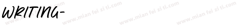 writing字体转换