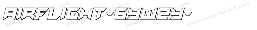 AIRFLIGHT-6YWzY字体转换