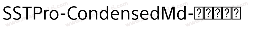 SSTPro-CondensedMd字体转换