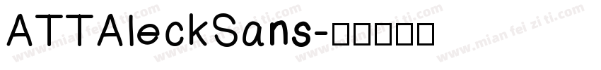 ATTAleckSans字体转换