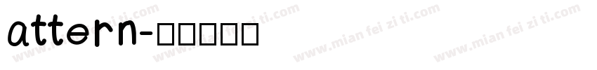 attern字体转换