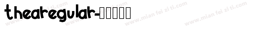 thearegular字体转换