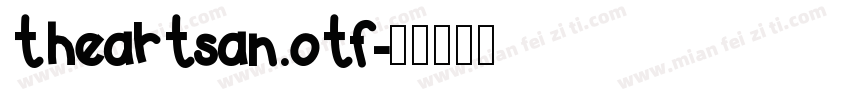 theartsan.otf字体转换