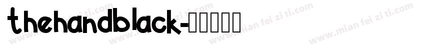 thehandblack字体转换