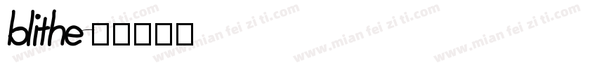 blithe字体转换