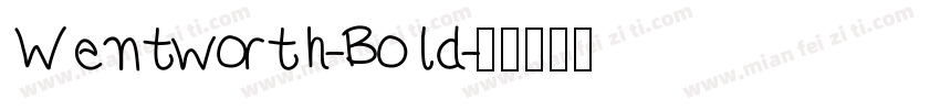 Wentworth-Bold字体转换