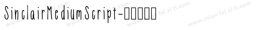 SinclairMediumScript字体转换