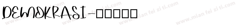 DEMOKRASI字体转换