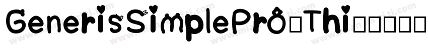 GenerisSimplePro-Thi字体转换