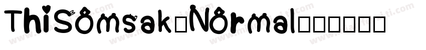 ThiSomsak-Normal字体转换