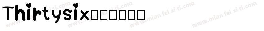 Thirtysix字体转换