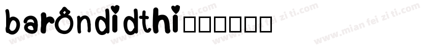 barondidthi字体转换