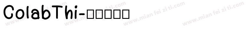 ColabThi字体转换