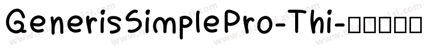 GenerisSimplePro-Thi字体转换