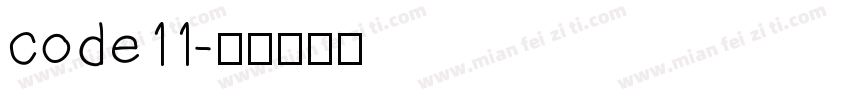 code11字体转换