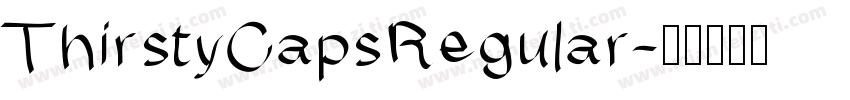 ThirstyCapsRegular字体转换