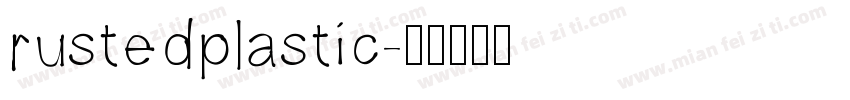 rustedplastic字体转换