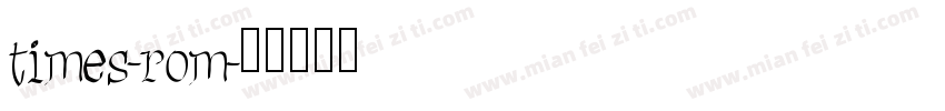 times-rom字体转换