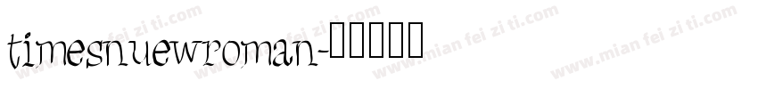 timesnuewroman字体转换