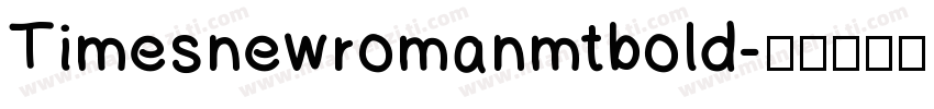 Timesnewromanmtbold字体转换