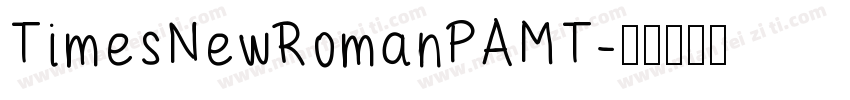 TimesNewRomanPAMT字体转换