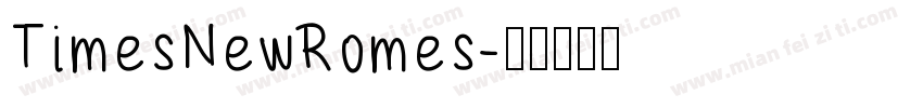TimesNewRomes字体转换