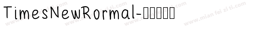 TimesNewRormal字体转换